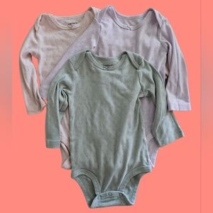 Girls Heart Print Onesie Pack 9-12 Mo